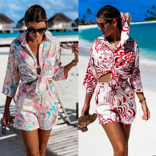 Damen Luftige Bluse mit einzigartigem Mustermix R&B