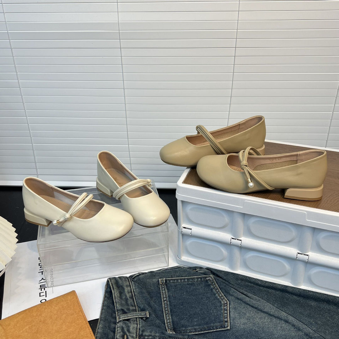 Damen elegante Ballerinas mit stilvollem Riemen und komfortablem Fußbett R&B