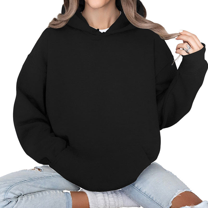Damen Oversized Kapuzenpullover aus hochwertiger Baumwolle R&B