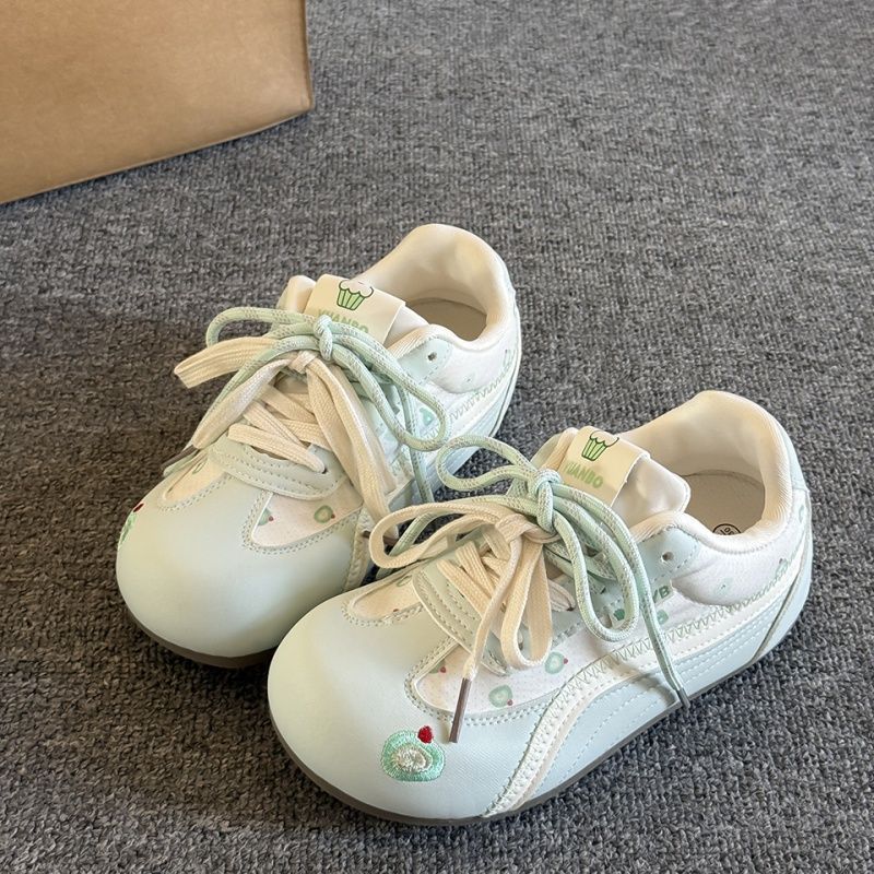 Damen Sportliche Sneakers mit Bärenapplikation und atmungsaktiver Sohle