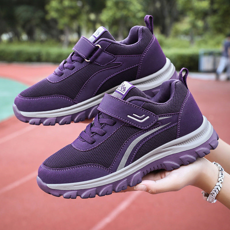 Damen Sportschuhe mit verstellbarem Klettverschluss und atmungsaktiver Oberflächenstruktur R&B