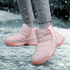 Damen Winterliche Sneakerboots mit isolierender Polsterung und rutschfester Sohle