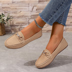 Damen Mokassins mit stylischem Schnallen-Detail R&B