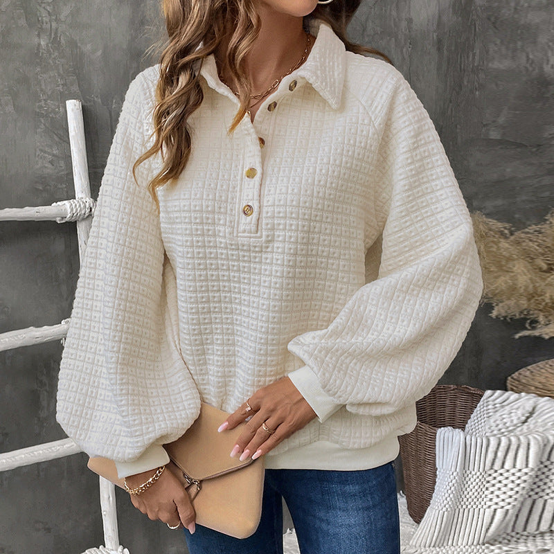 Damen Kuscheliger Waffel-Pullover R&B