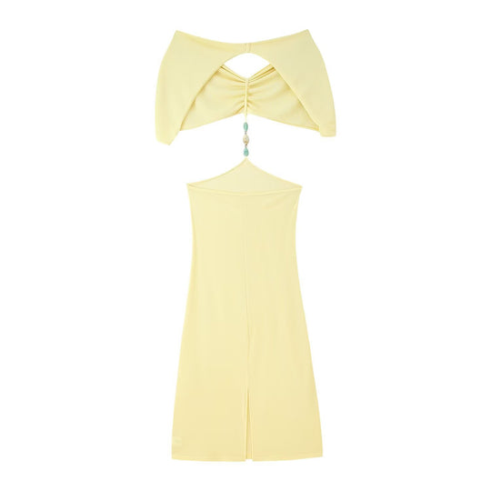 Damen Maxikleid mit verführerischem Cut-Out und eleganten Rüschendetails R&B