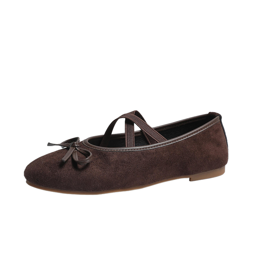 Damen Ballerinas mit verstellbarem Riemendesign und modischem Leopardenmuster R&B