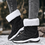 Damen Winterstiefel mit warmem Futter und rutschfester Sohle R&B