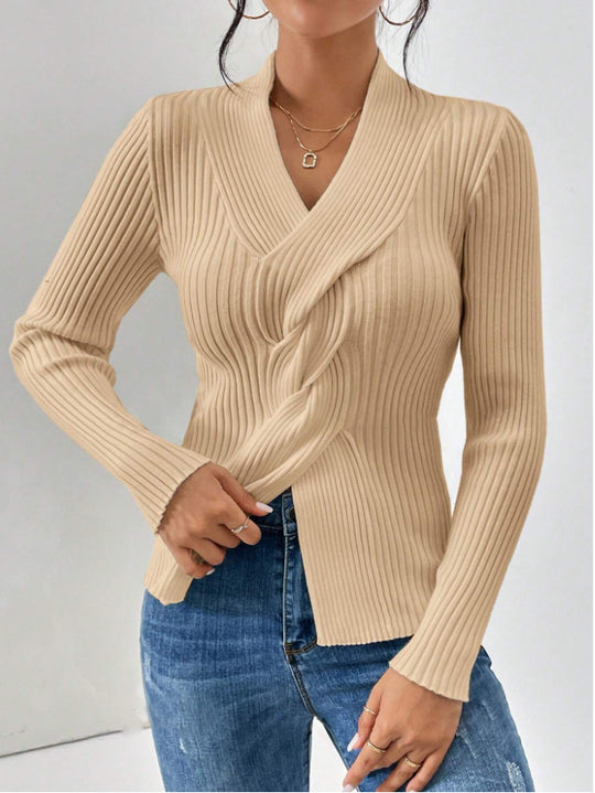 Damen eleganter Strickblazer R&B