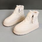 Damen Warmgefütterte Ankle Boots mit innovativem Reißverschluss R&B