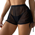 Damen Sportliche Shorts mit verspielten Rüschendetails