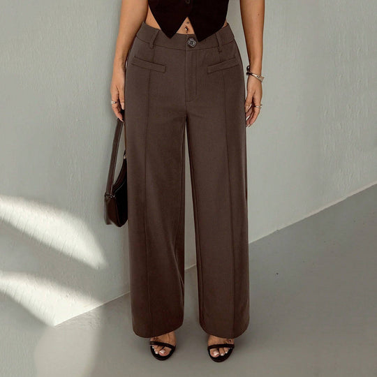 Damen Elegante weite Stoffhose R&B