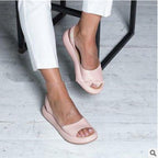 Damen bequeme Sandalen mit offenem Zehenbereich und anatomischer Fußbettung R&B