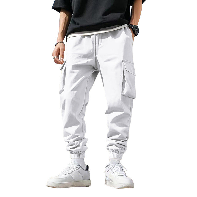 Herren nan urbaner utilitärer Jogger mit Mehrfachtaschen und konischem Bein R&B