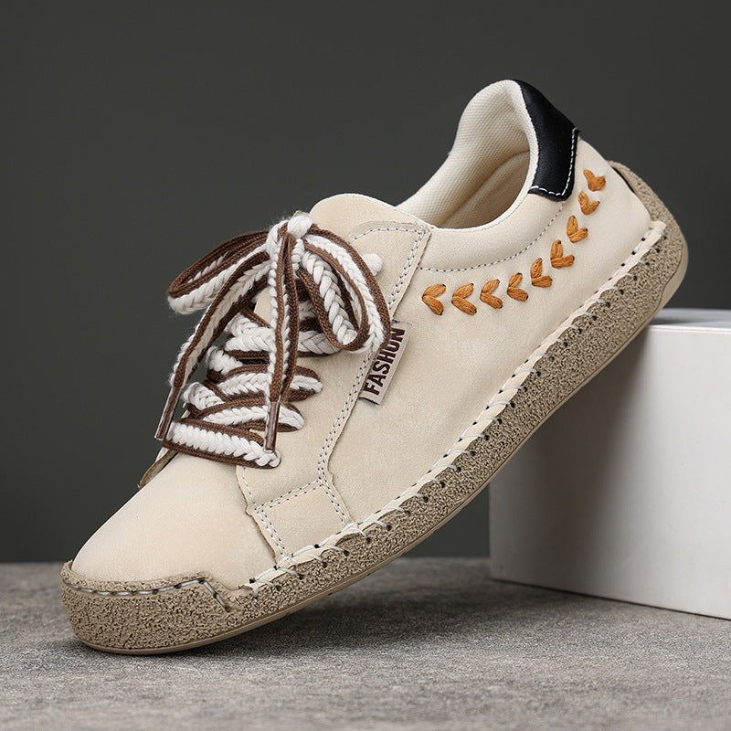 Damen Modische und bequeme Sneakers mit dekorativer Schnürung R&B