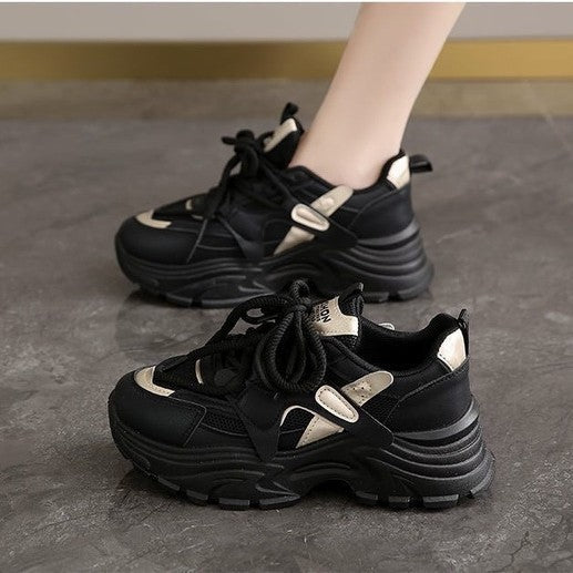 Damen Chunky Sneakers mit atmungsaktiven Mesh-Einsätzen und komfortabler Dämpfung R&B