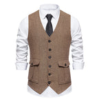 Herren elegante gesteppte Weste