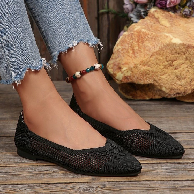 Damen Ballerinas mit luftiger Netzstrukturoberfläche R&B