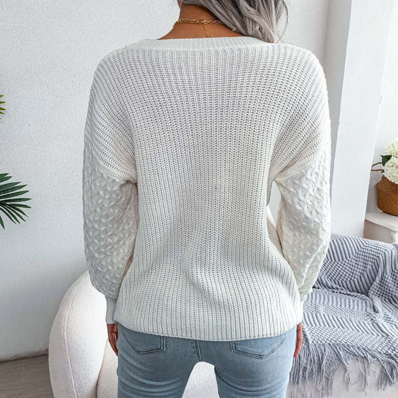 R&B | Einfarbige Strickpullover