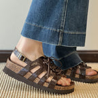 Damen Sandalen mit robustem Schnürsystem und anatomischer Fußbettgestaltung R&B