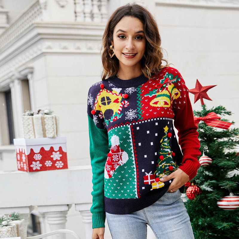 R&B | Der Patchwork-Weihnachtspullover Herren