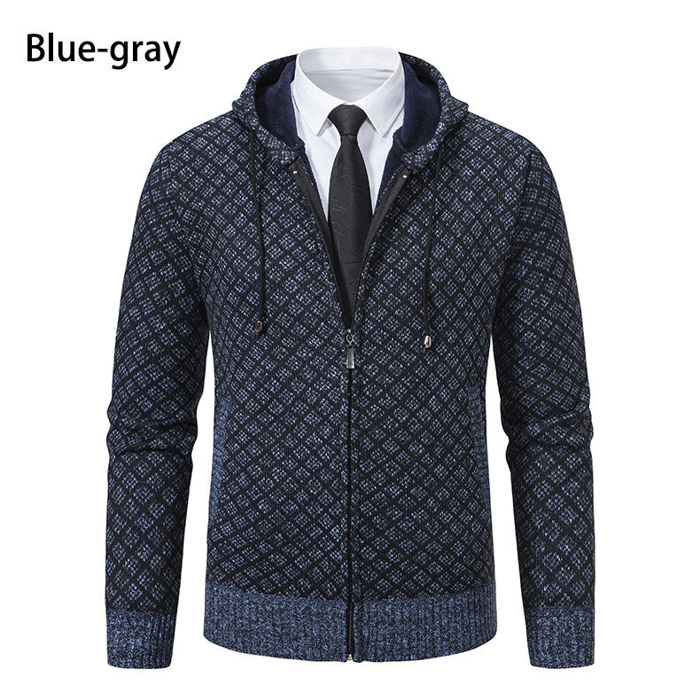 Herren Kapuzenjacke mit strukturiertem Design und eleganten Akzenten R&B