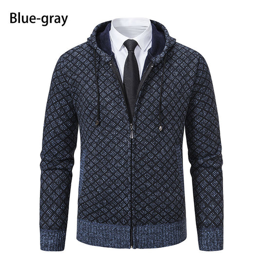 Herren Kapuzenjacke mit strukturiertem Design und eleganten Akzenten R&B