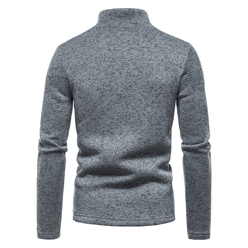 Herren Pullover mit Stehkragen und Reißverschluss