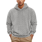 Herren Fleece-Hoodie mit strukturiertem Design und praktischen Taschen R&B