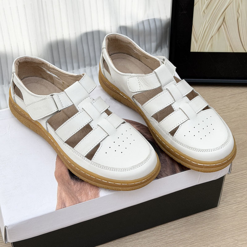 Damen bequeme Freizeitschuhe mit verstellbaren Riemen