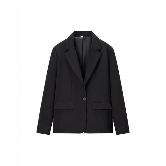 Damen elegantes Anzug-Set mit tailliertem Blazer und weit geschnittenen Hosen R&B