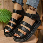 Damen Bequeme Sandalen mit verstellbarem Riemen R&B