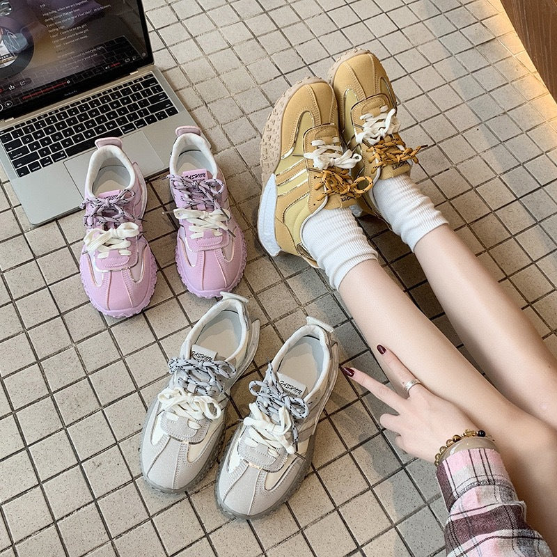 Damen Chunky Sneaker mit rutschfester Sohle und atmungsaktivem Obermaterial
