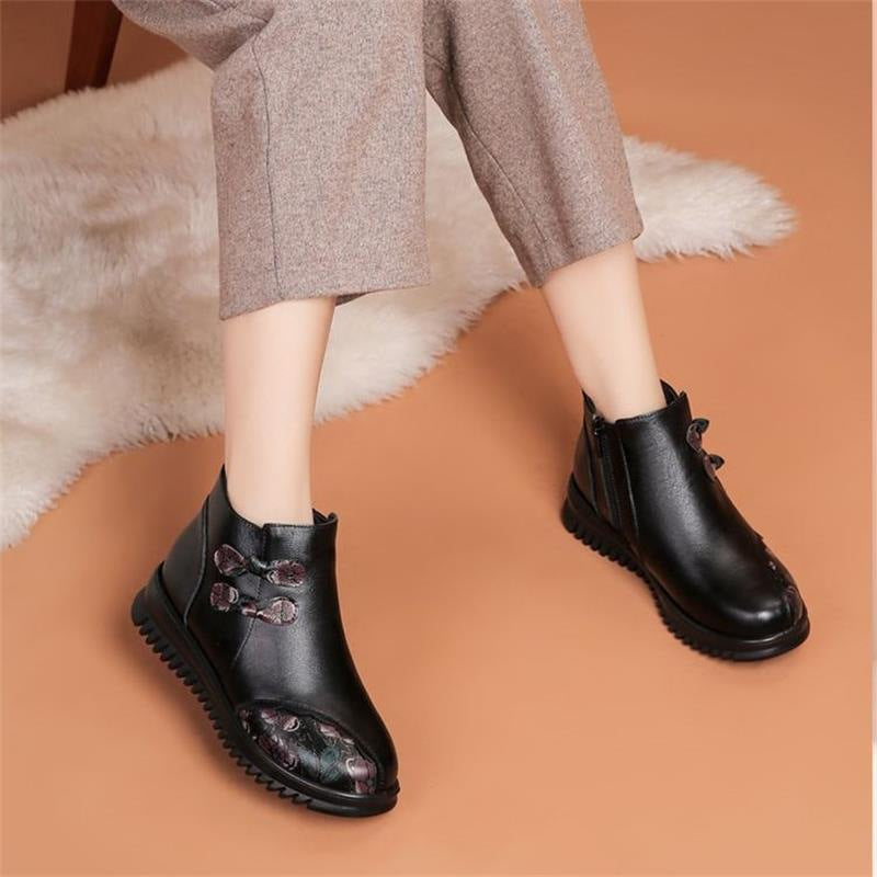 Damen Elegante Stiefeletten mit modischem Schnürdesign und wärmendem Innenfutter R&B