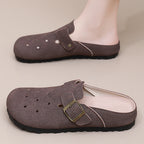 Damen Komfortable Clogs mit verstellbarem Riemen R&B