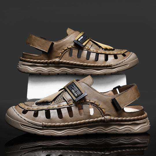 Damen Atmungsaktive Freizeitsandalen mit verstellbarem Klettverschluss und anatomischer Fußbettung R&B