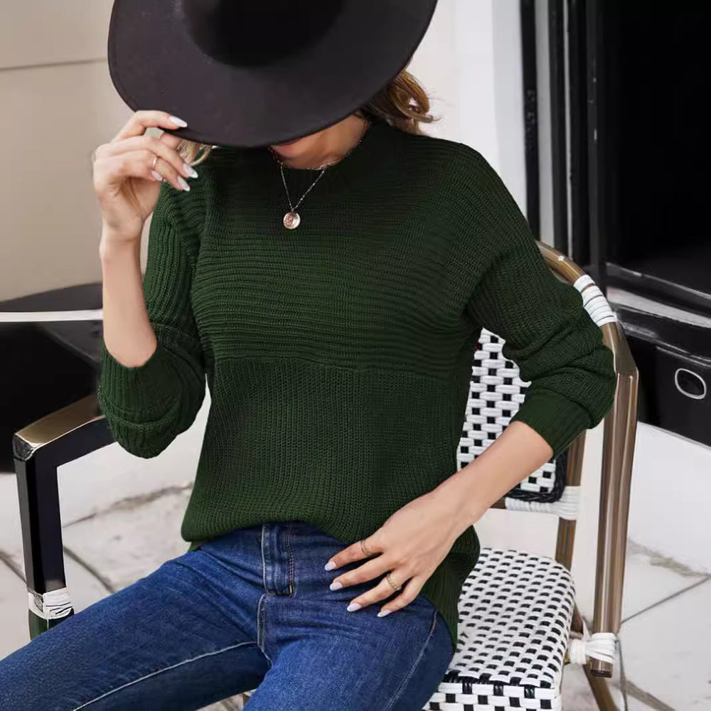 Damen Grobstrickpullover mit lässigem Schnitt und strukturierter Maschenoptik R&B