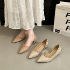 Damen elegante spitze Ballerinas mit Nieten R&B