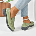 Damen modische Slipper mit trendigem Glanz und rutschfester Sohle R&B