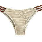 Damen Bandeau-Bikini mit raffiniertem Rüschendesign
