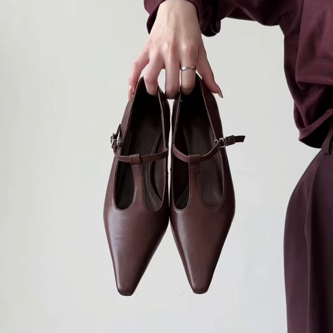 Damen elegante Slingback-Pumps mit modischem Schlitzdesign R&B
