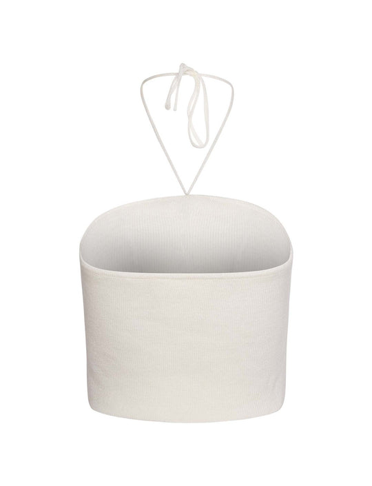 Damen gehäkeltes Crop-Top mit floraler Stickerei R&B