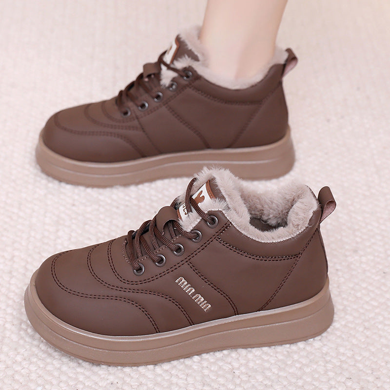 Damen Sportliche Winter Sneakers mit warmem Futter und robuster Sohle R&B