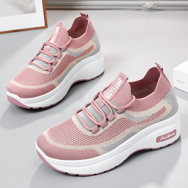 Damen Leichte Sport Sneakers mit atmungsaktivem Netzdesign R&B