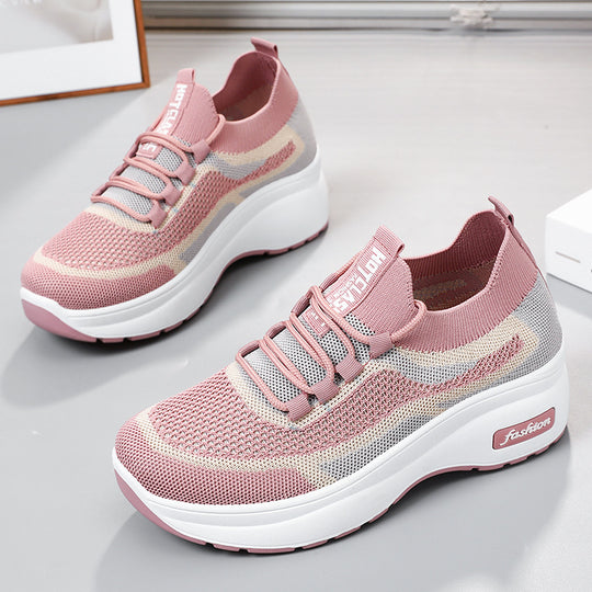 Damen Leichte Sport Sneakers mit atmungsaktivem Netzdesign R&B