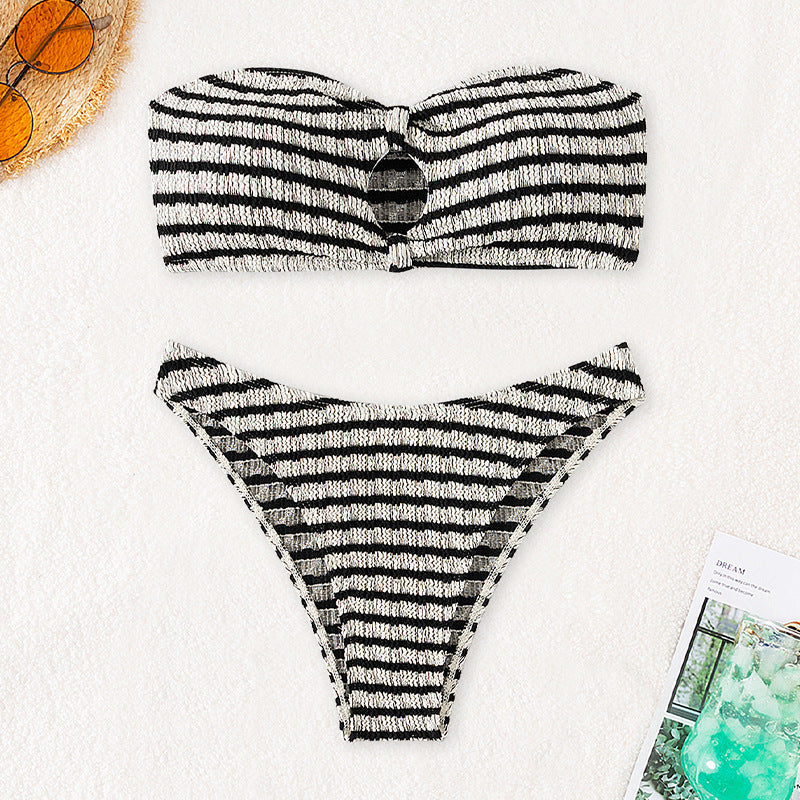 Damen Bandeau-Bikini mit trendy Ausschnitt R&B