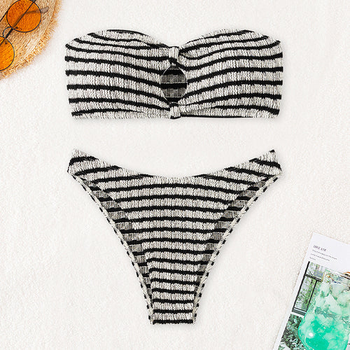 Damen Bandeau-Bikini mit trendy Ausschnitt R&B