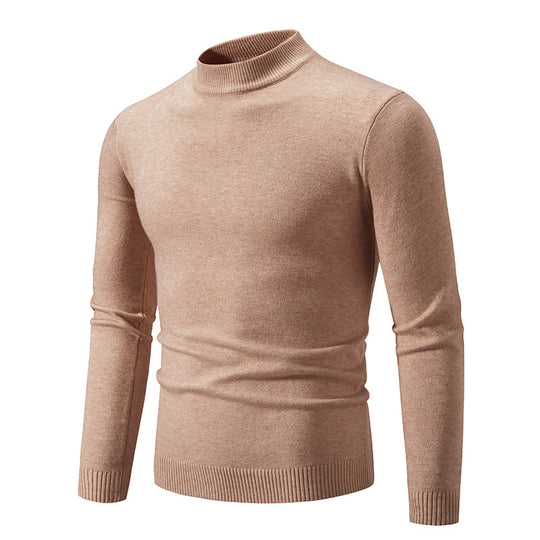 Herren modischer Rollkragenpullover aus feiner Strickqualität R&B