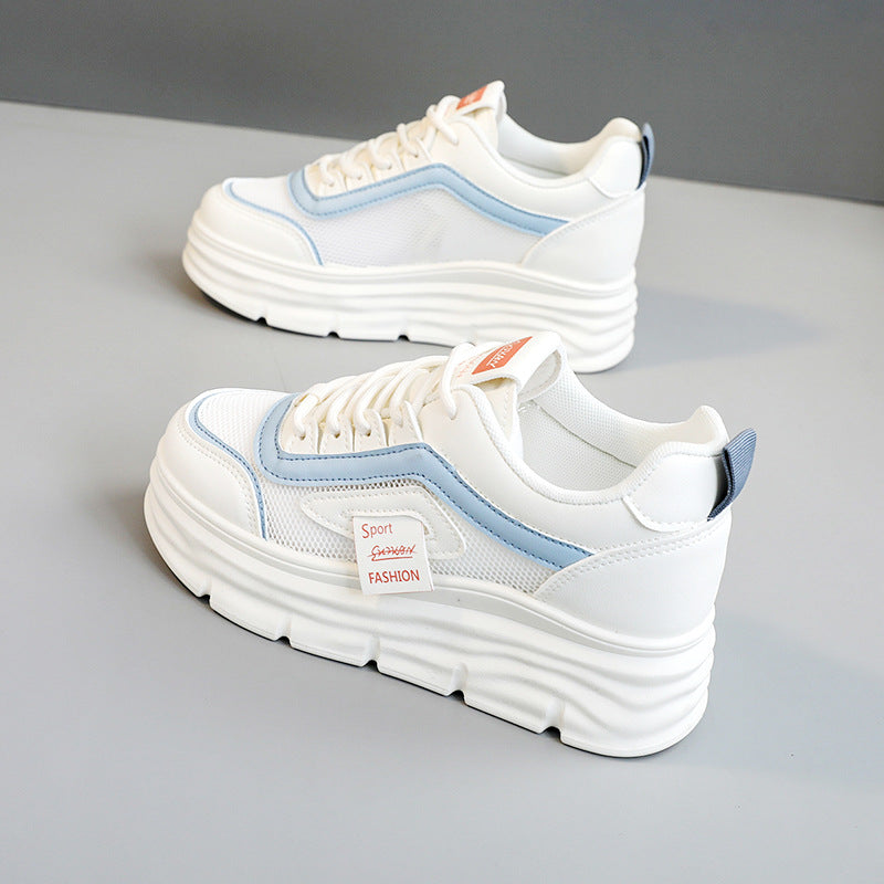 Damen Sportliche Plateau Sneakers mit atmungsaktivem Obermaterial und modischem Design R&B