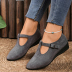 Damen Elegante Mokassins mit modischem Riemendesign R&B