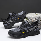 Damen Sportliche Mesh-Sneaker mit druckdämpfender Sohle und elastischem Schnürsystem R&B